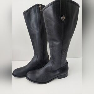 Frye Melissa Black Riding-Style Boots Size 6.5